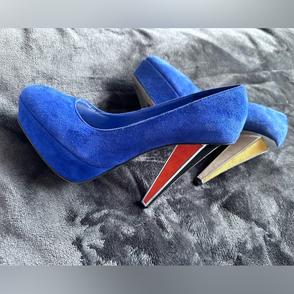 Bebe color block geometric platform pump - Picture 4 of 6